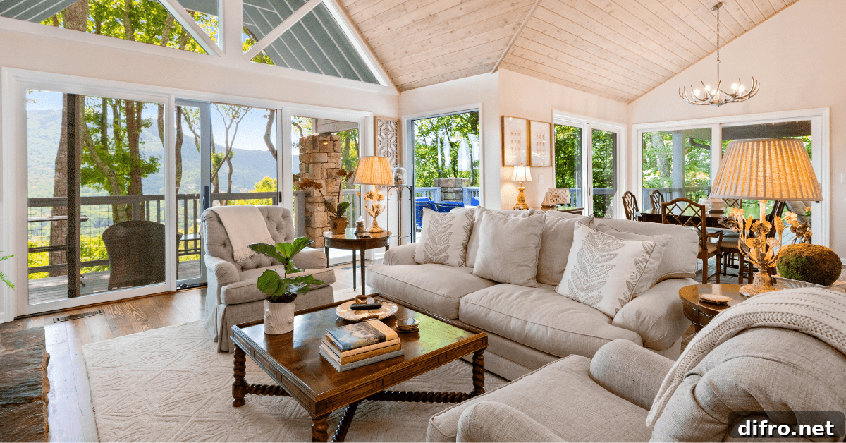 Living room with couches.