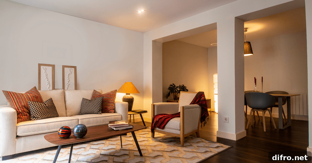 A well-lit room with modern decor.