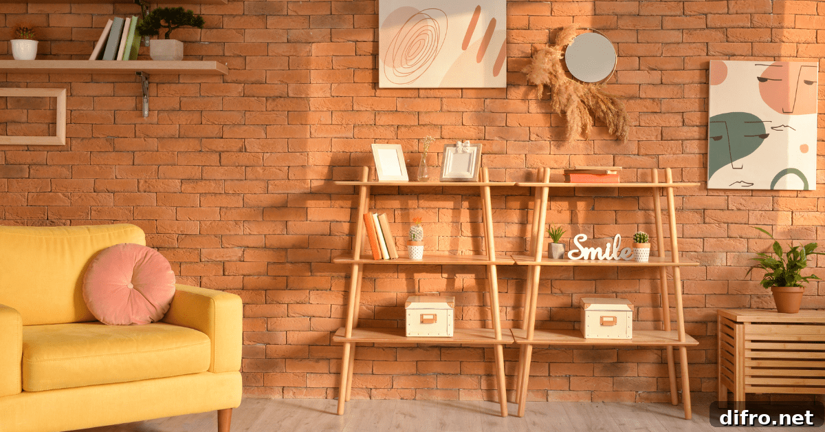 Well-organized shelves with an assortment of items as decor.
