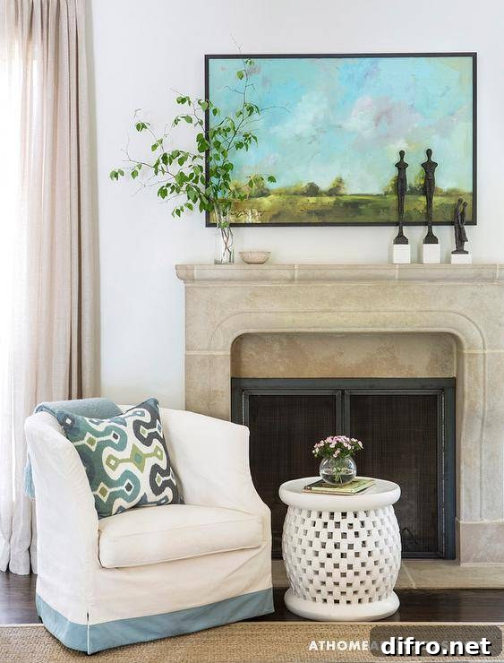 antique fire place