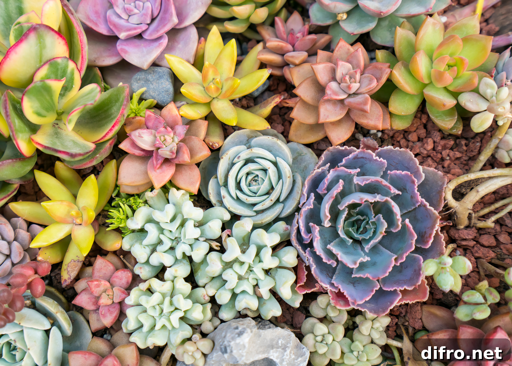 close up of succulents
