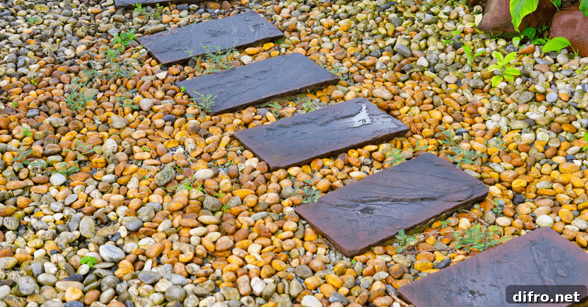 Uniform walkway pavers.