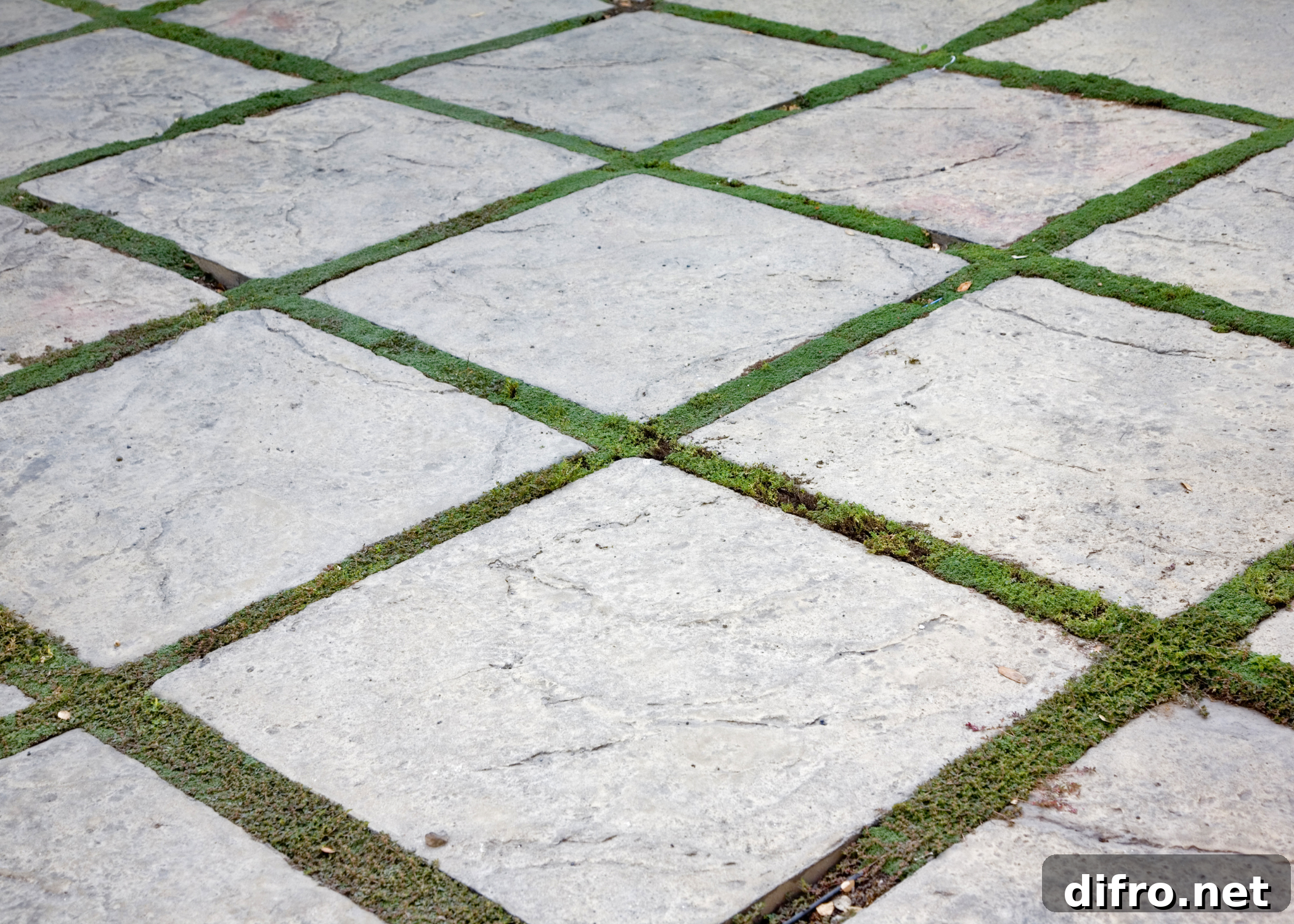 concrete and grass driveway