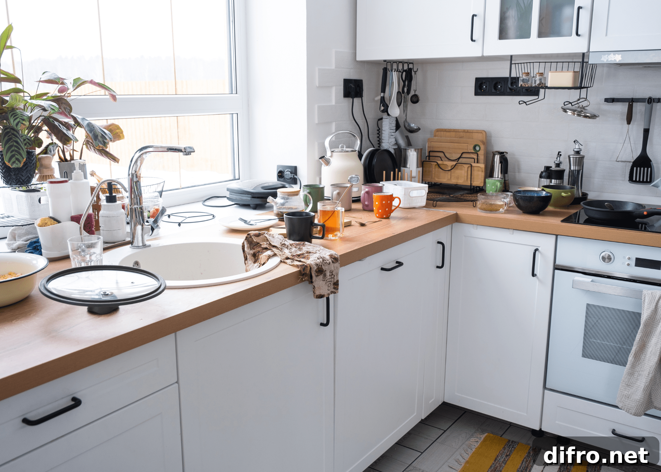messy cluttered kitchen