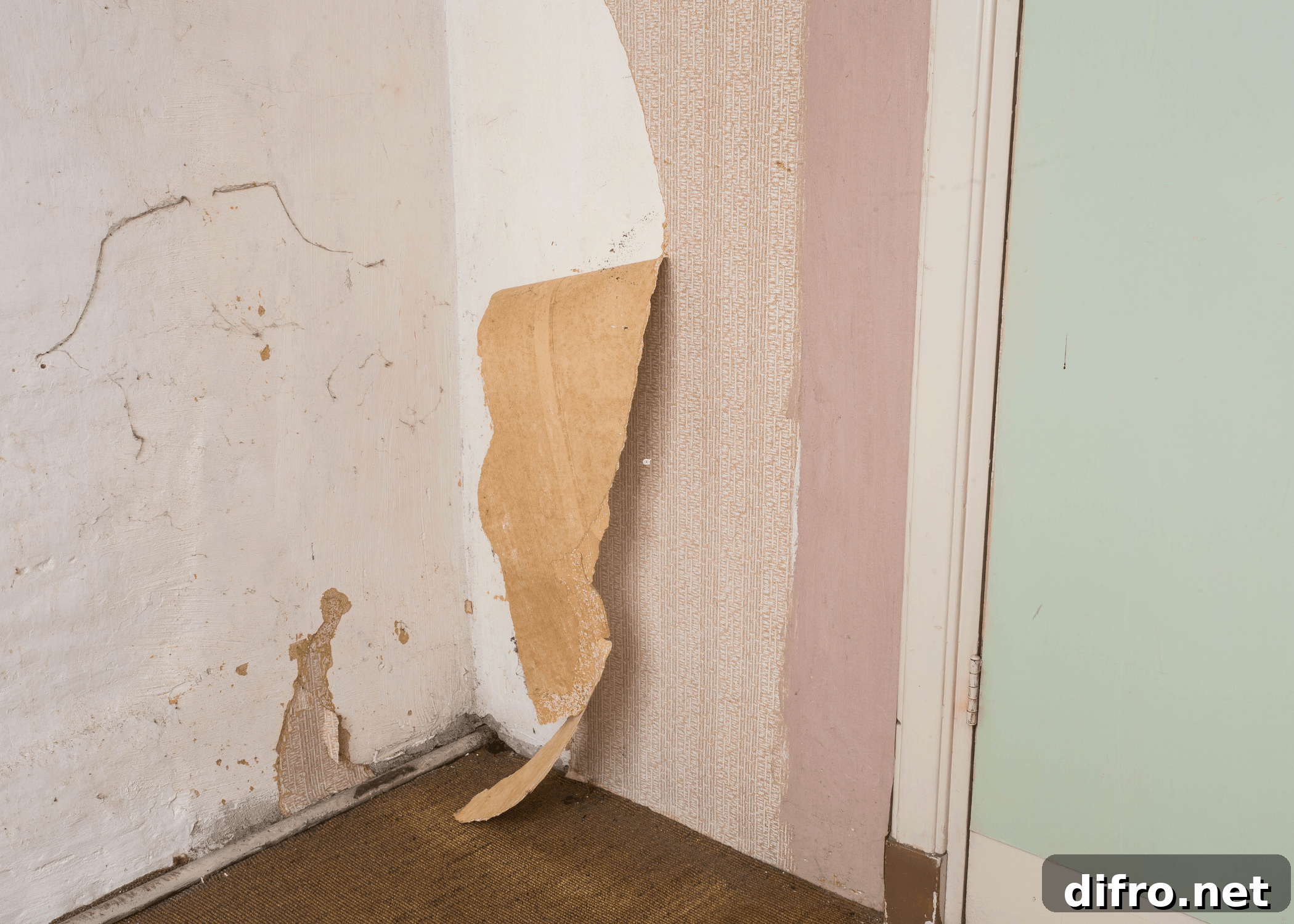 peeling wallpaper