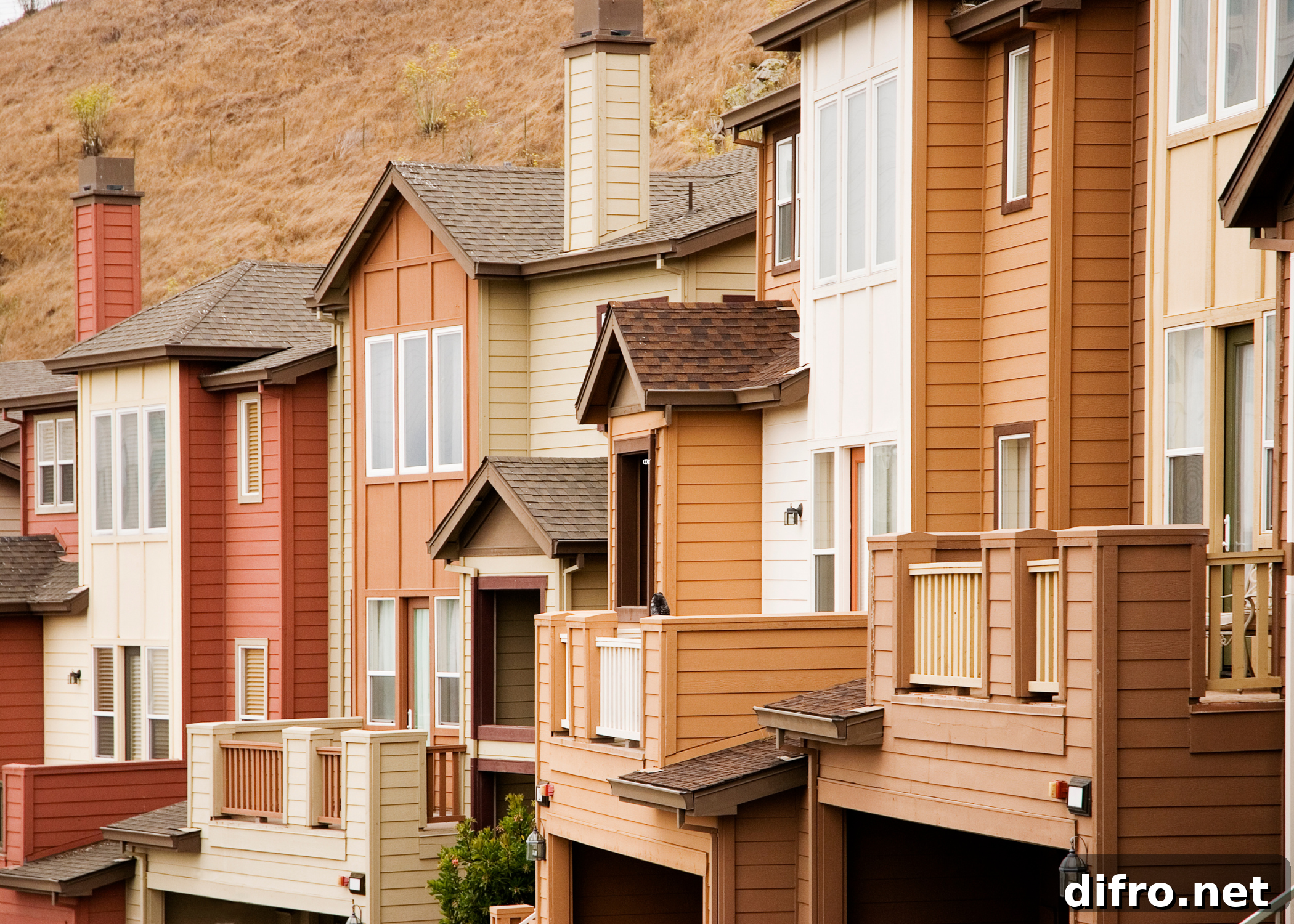 Row Houses Explained: History, Design, and Urban Appeal 4 close up of exterior of rowhouses