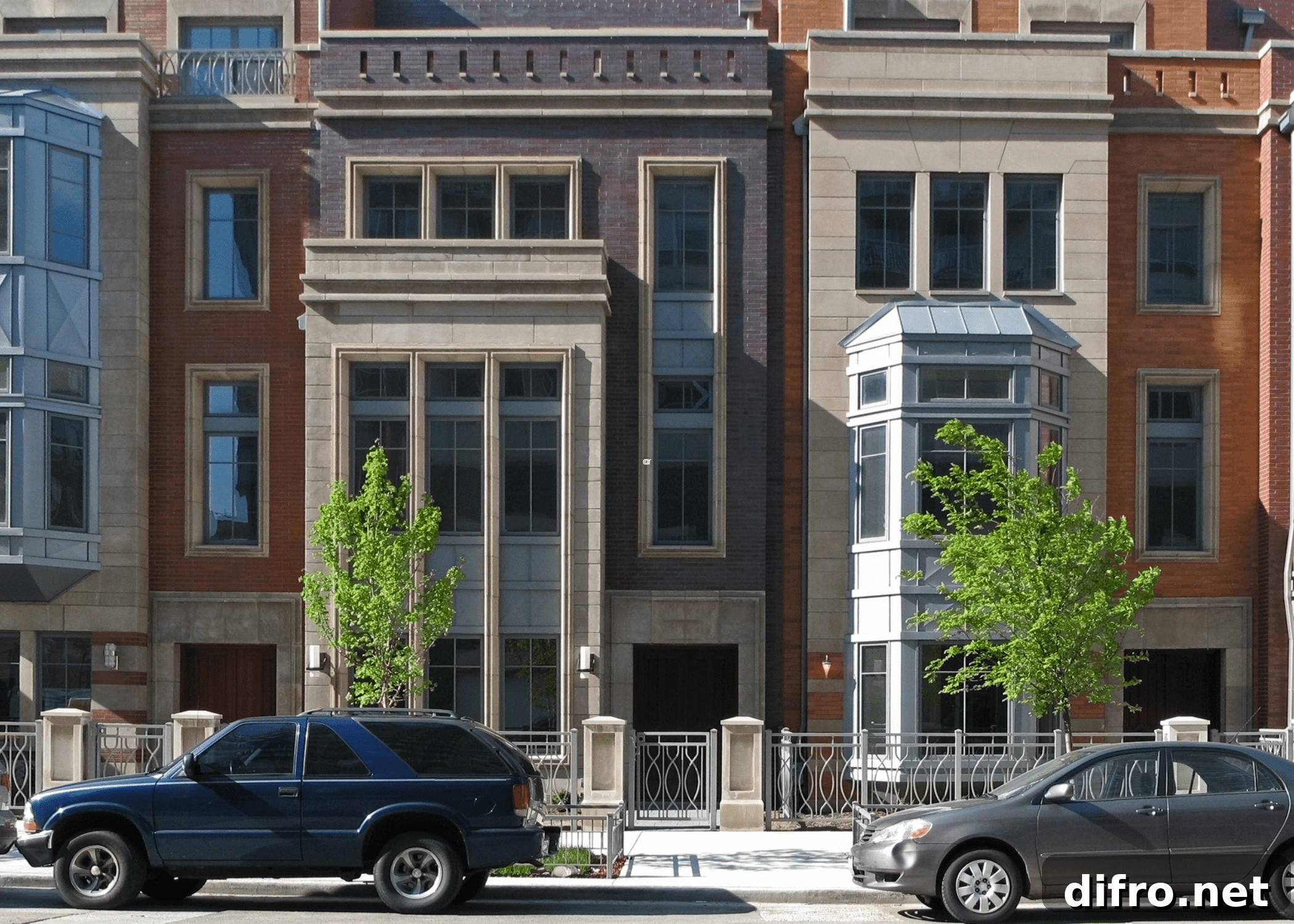 Row Houses Explained: History, Design, and Urban Appeal 8 close up of exterior of rowhouses