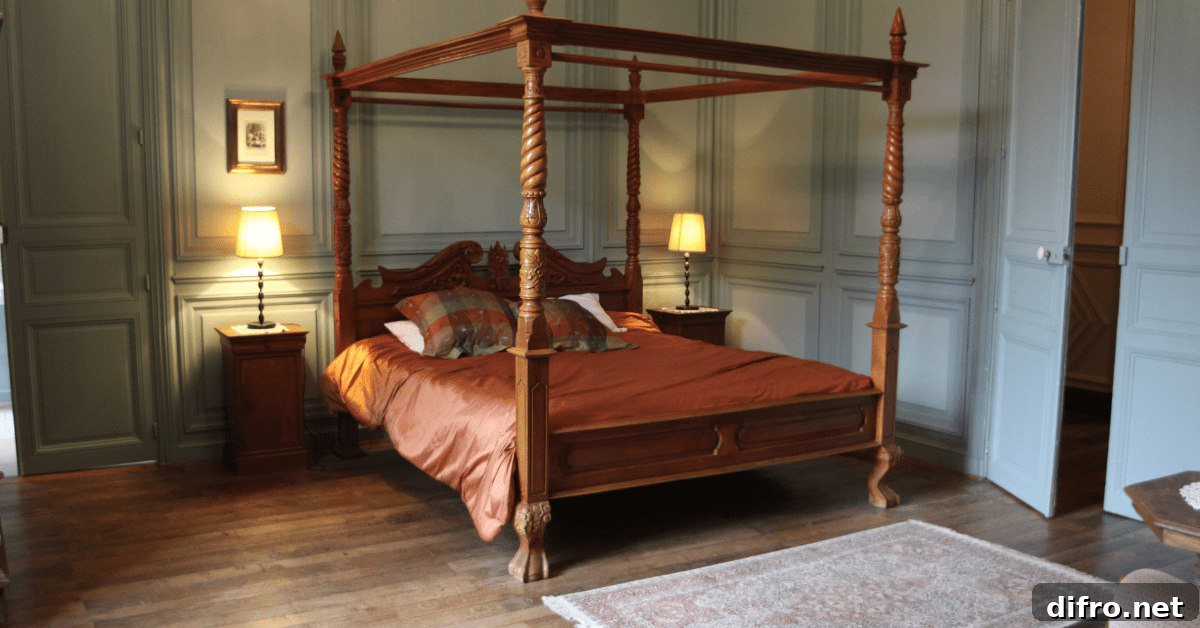 A Grandmillennial Style bedroom.