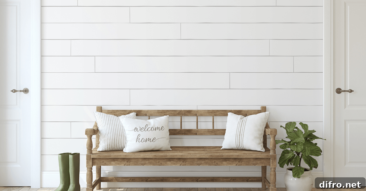 A rustic bench with white throw pillows.