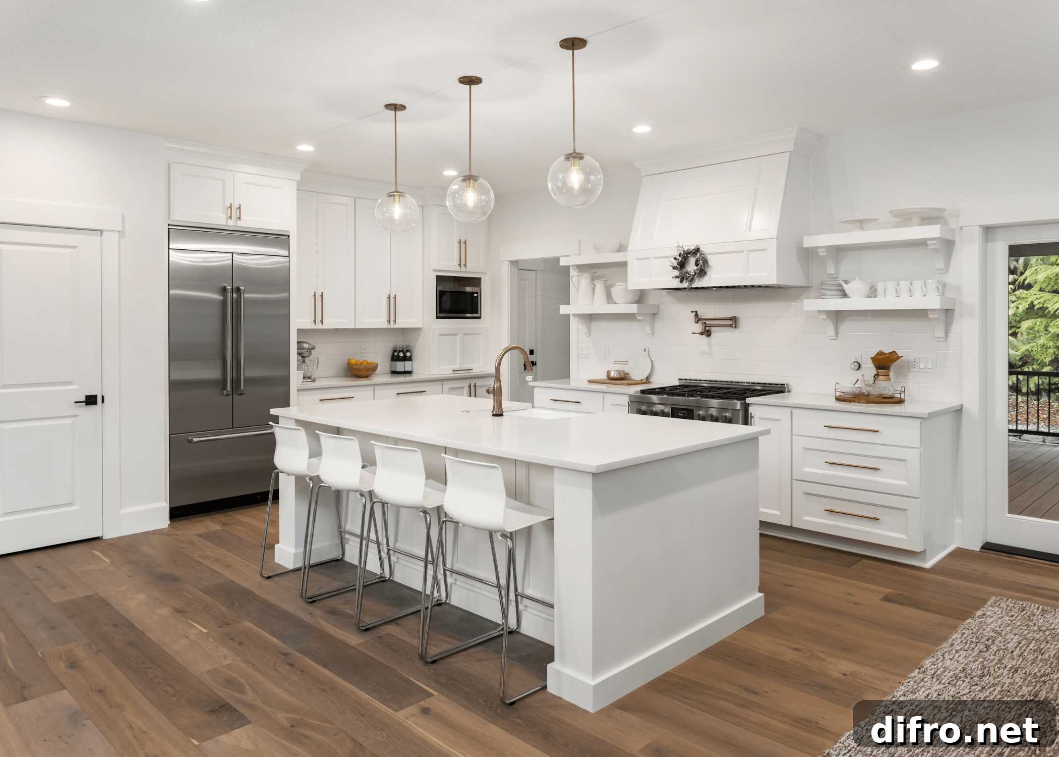 white high end kitchen