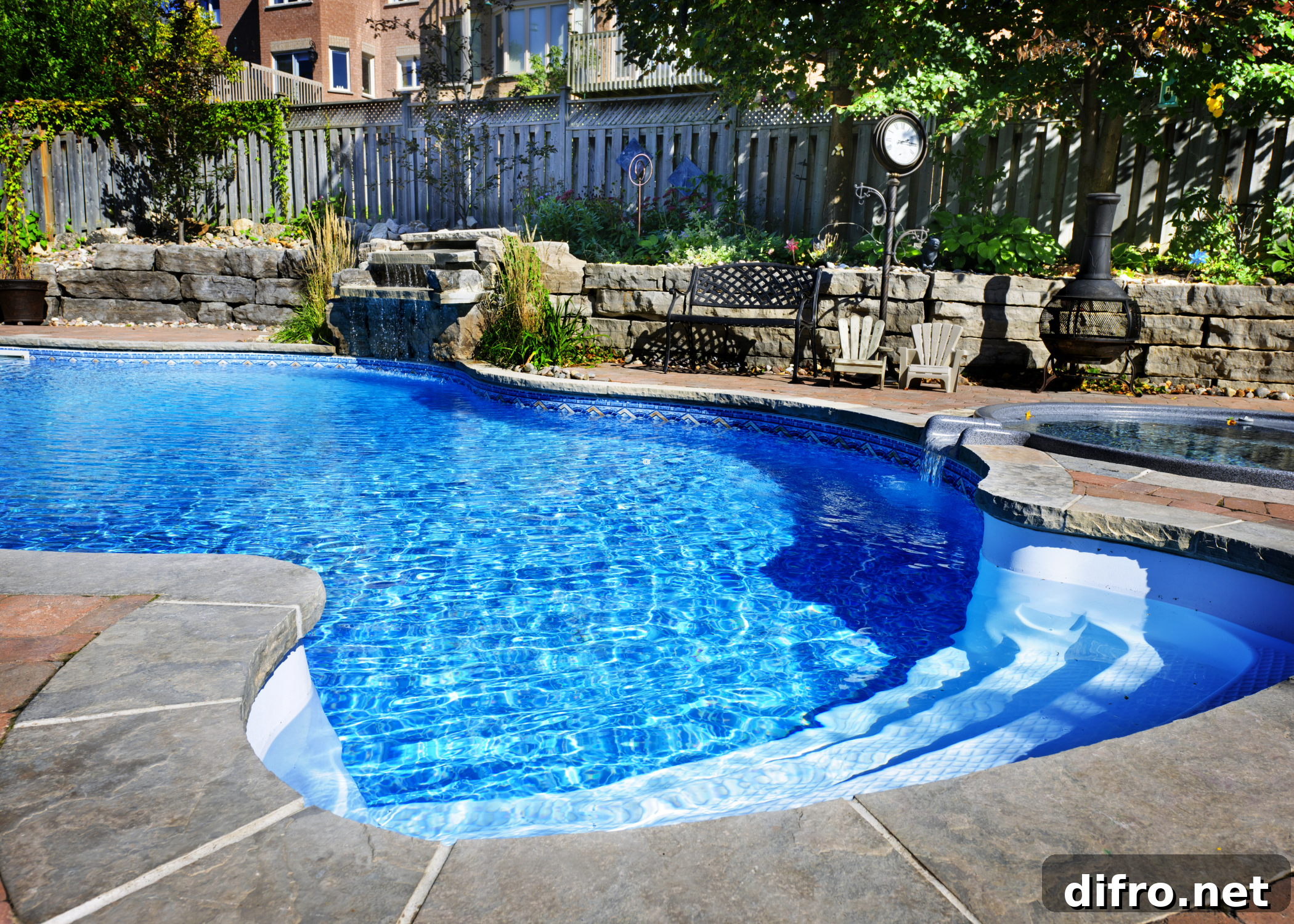 large in ground swimming pool