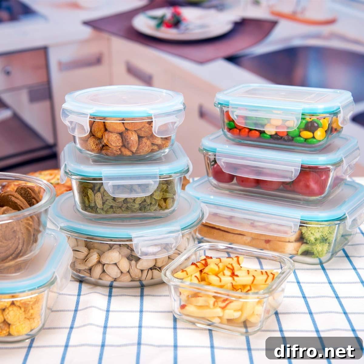 glass storage food containers
