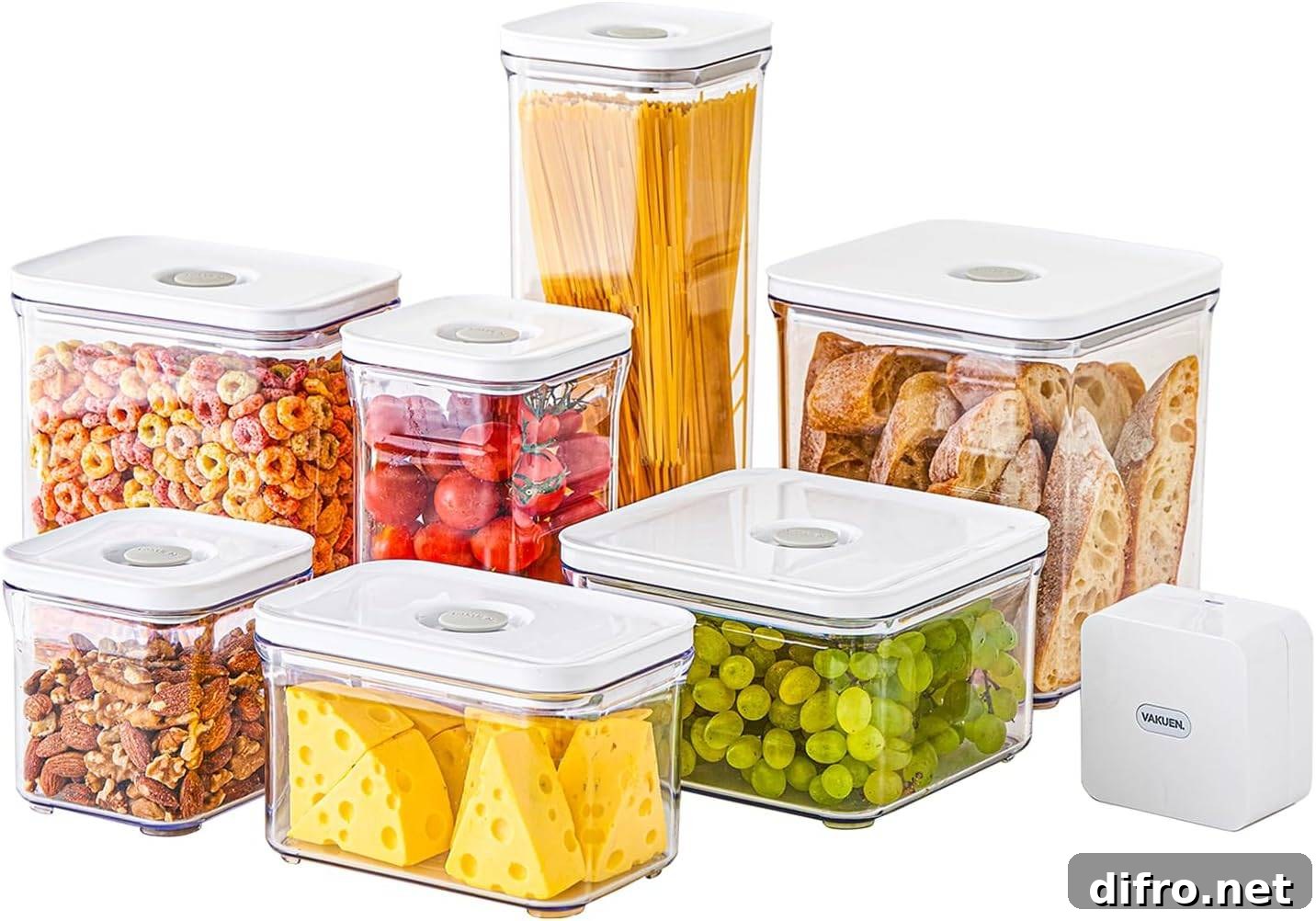 vacuum sealed containers