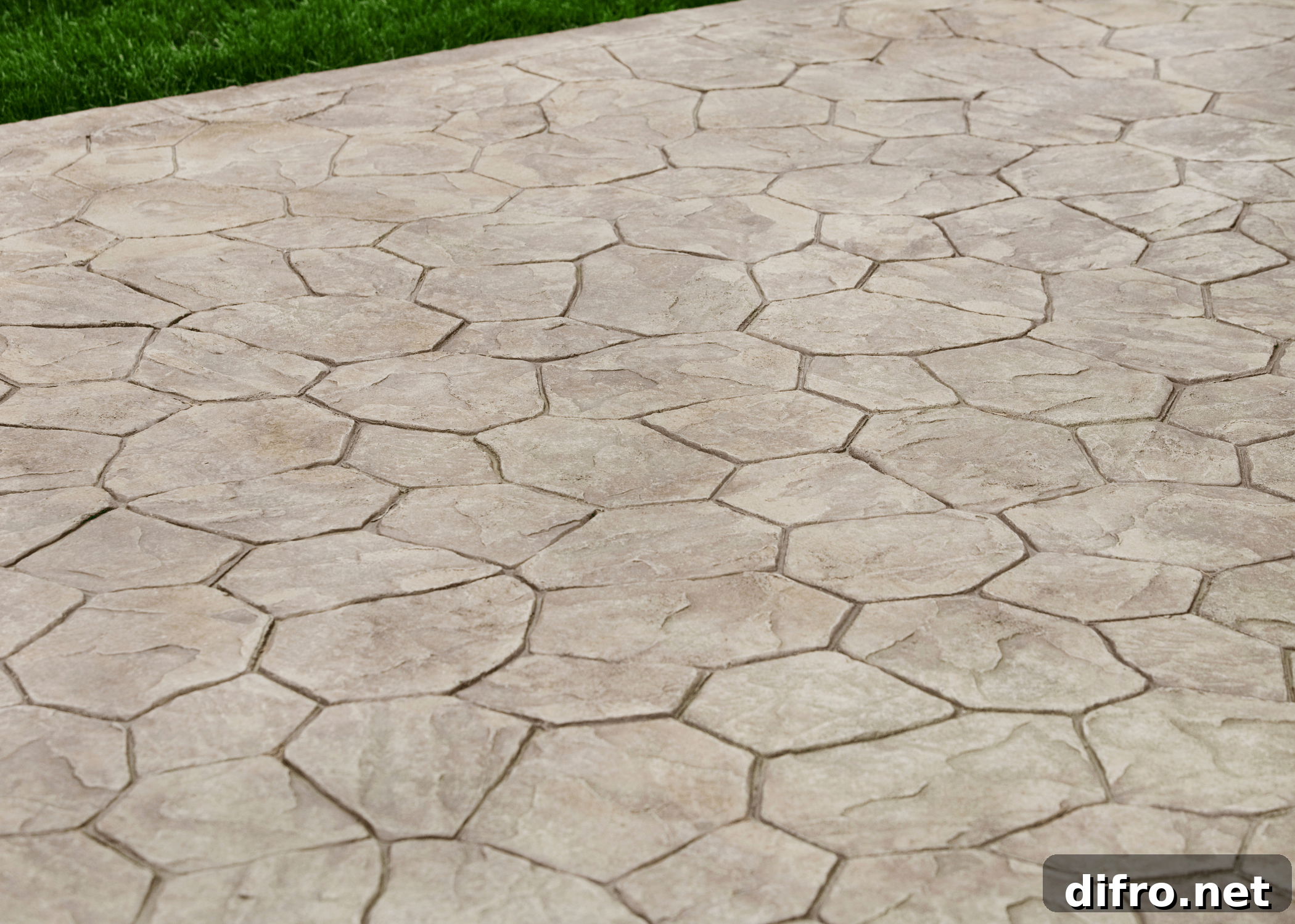 stamped concrete patio