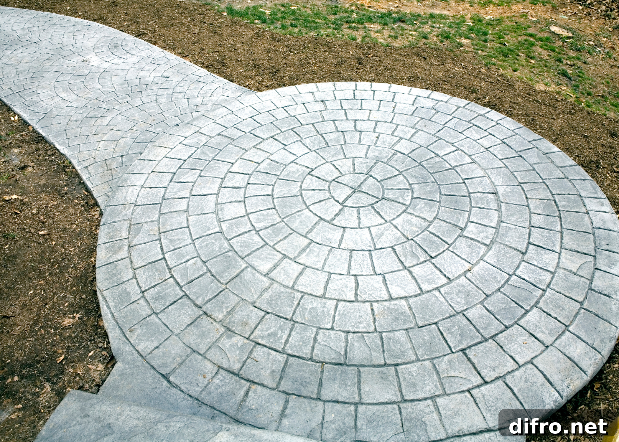 stamped concrete patio