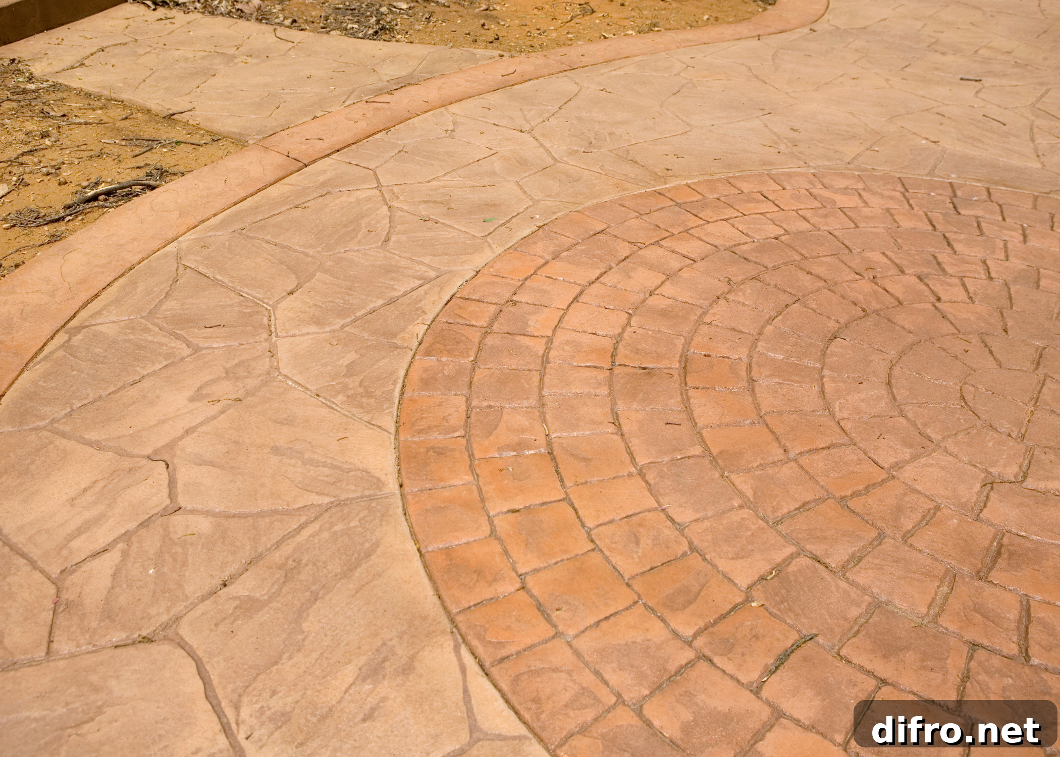 stamped concrete patio