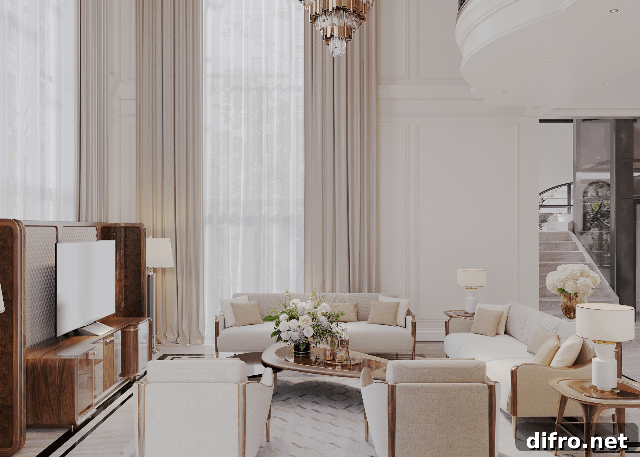 9 Interior Paint Colors to Make Every Room Pop 2 white large modern living room