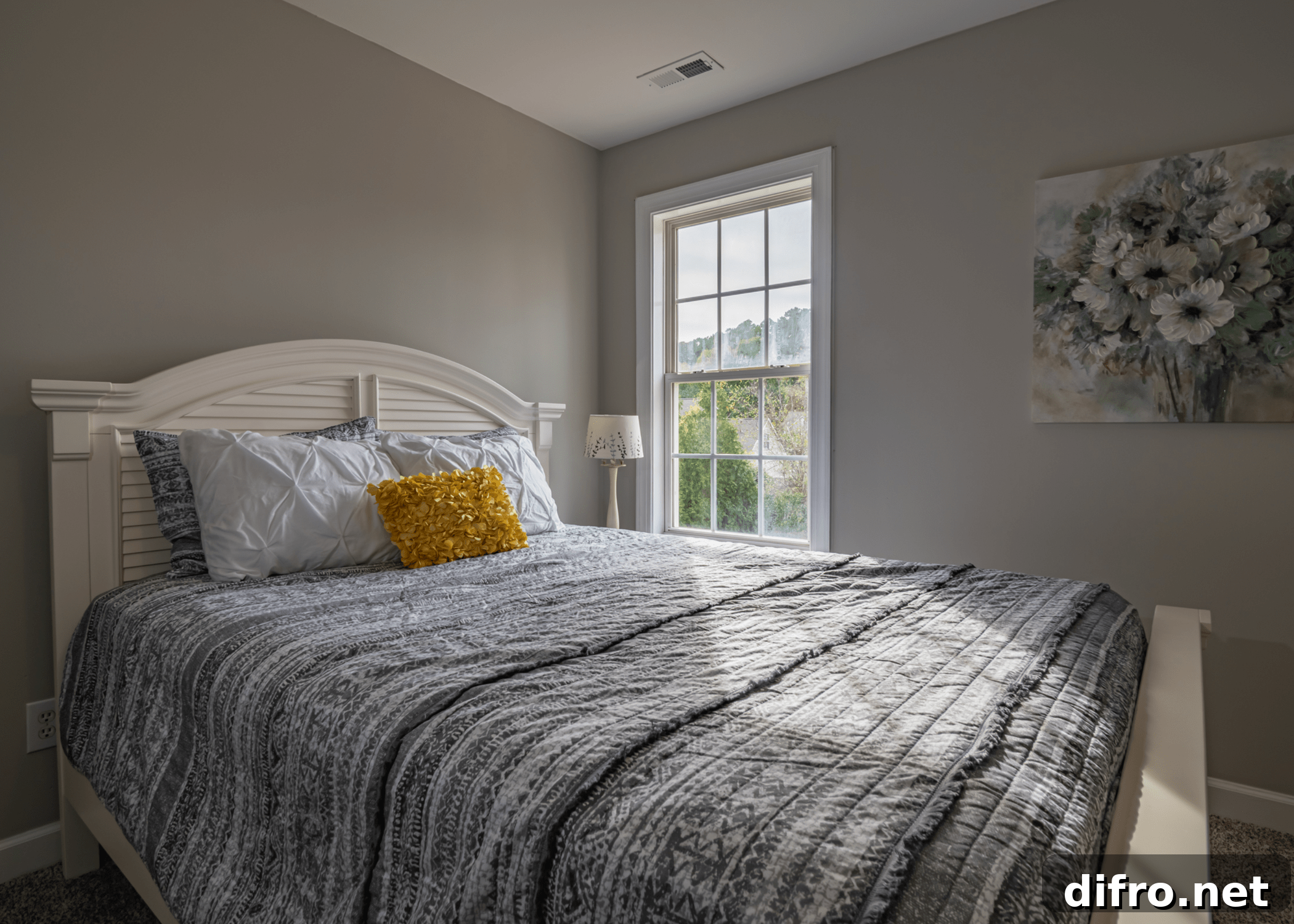 9 Interior Paint Colors to Make Every Room Pop 3 soft gray interior paint color in bedroom