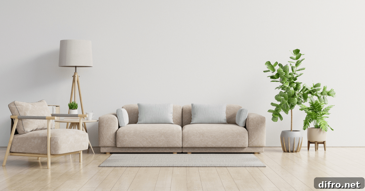 Living room with tons of empty space.