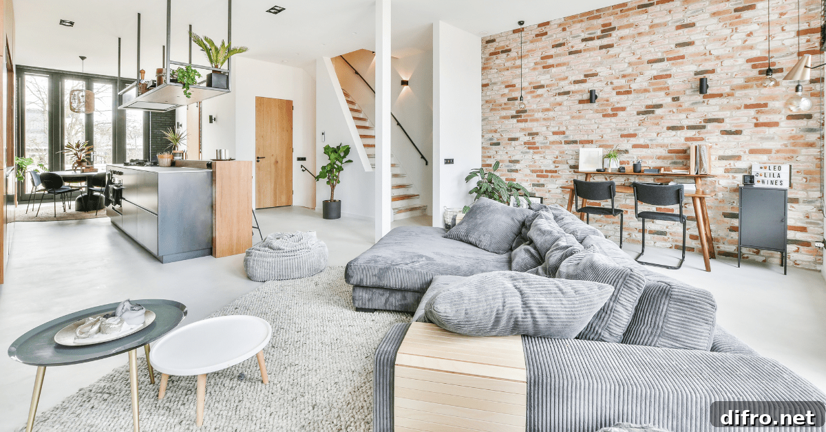 Plush furniture in a modern living room.