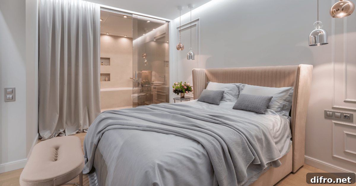 Bedding on a bed.