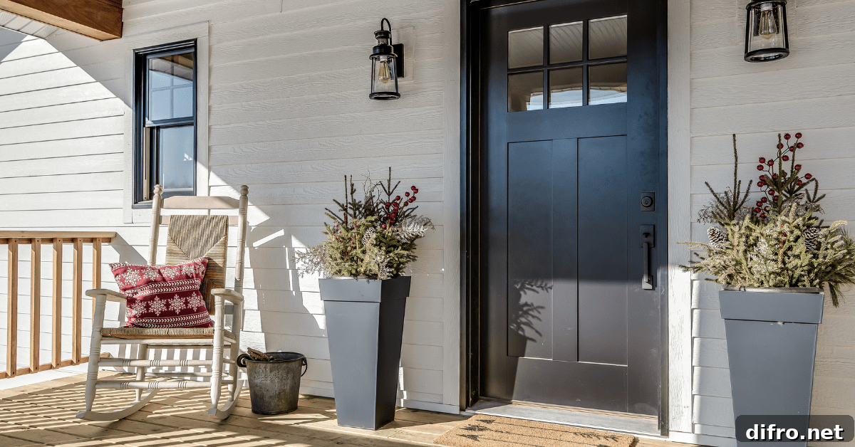 Front door plants.