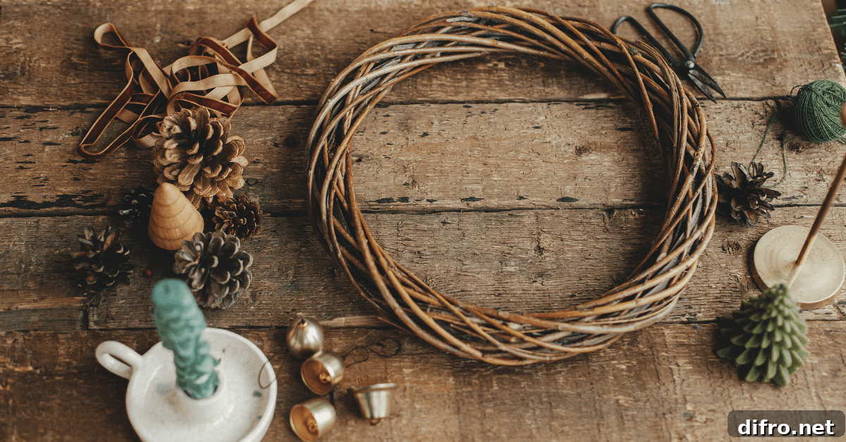 Simple fall wreath.