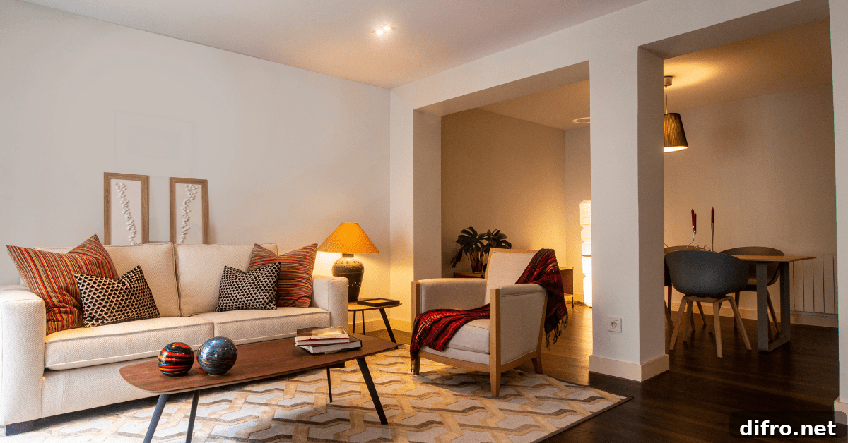 Open concept living room.