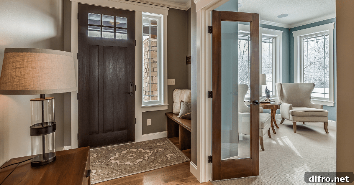 Rug in an entryway.