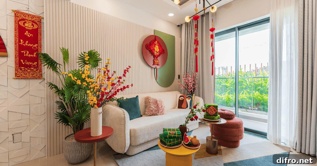 Mixed colors and styles in a small living area with couch.
