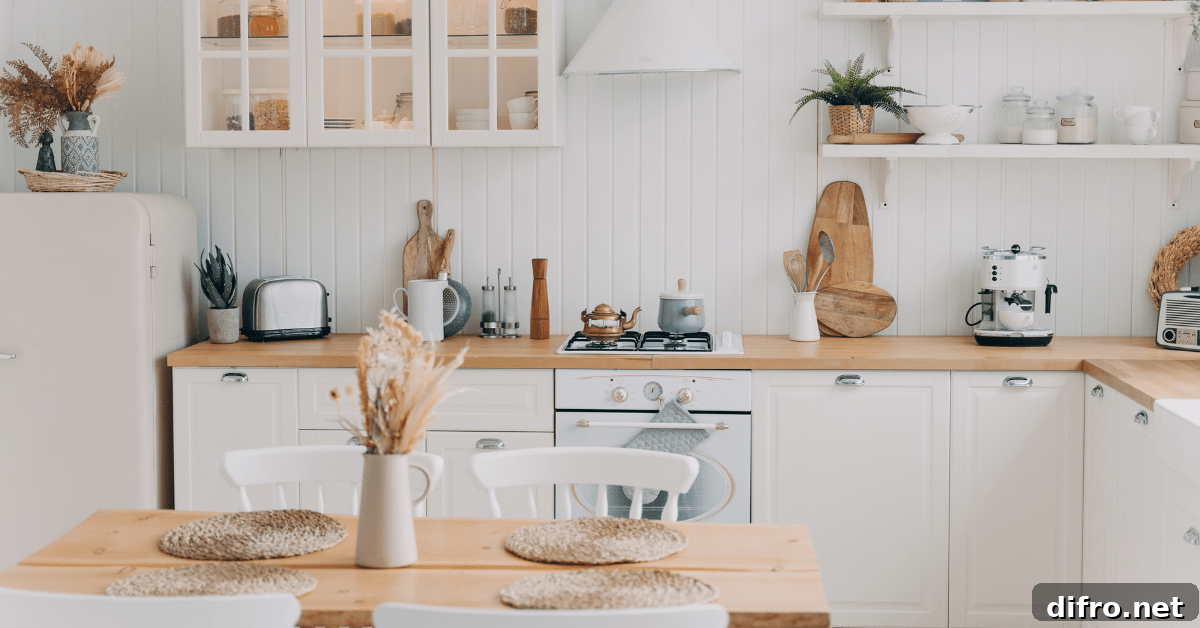 Scandinavian-styled kitchen.