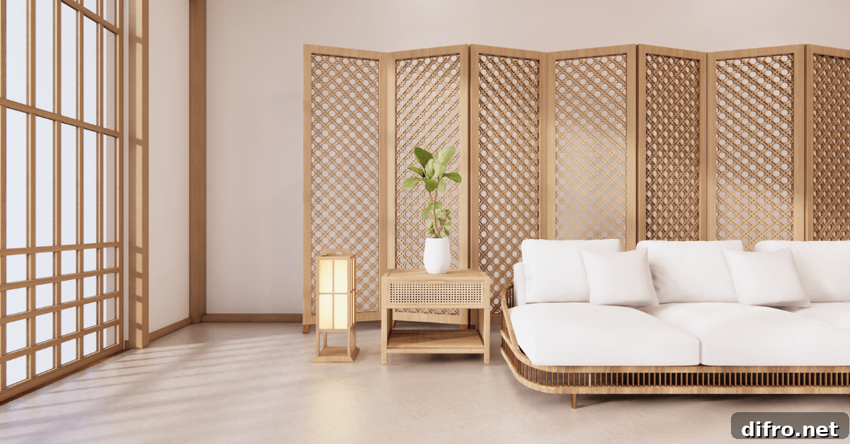 Japanese-styled living room.