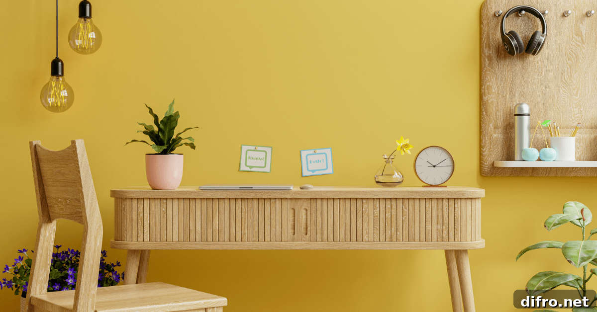 Yellow home decor.