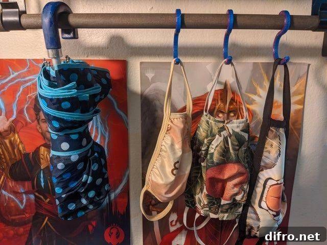 mask hanging system