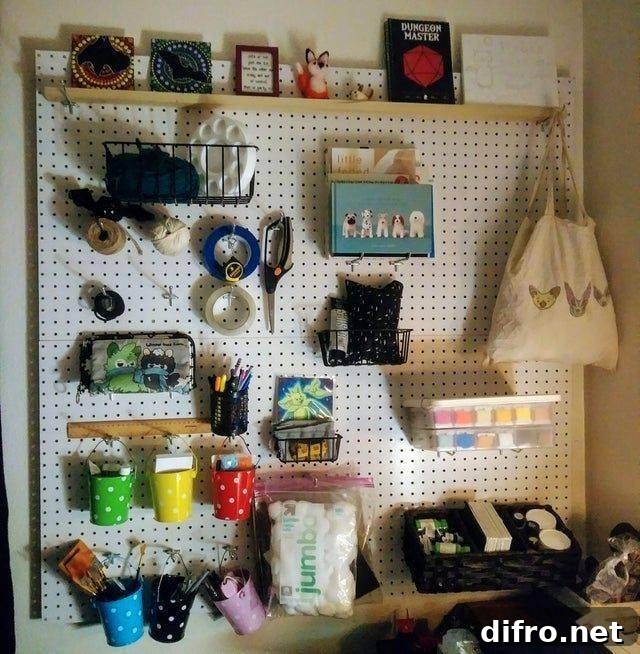 pegboard organized