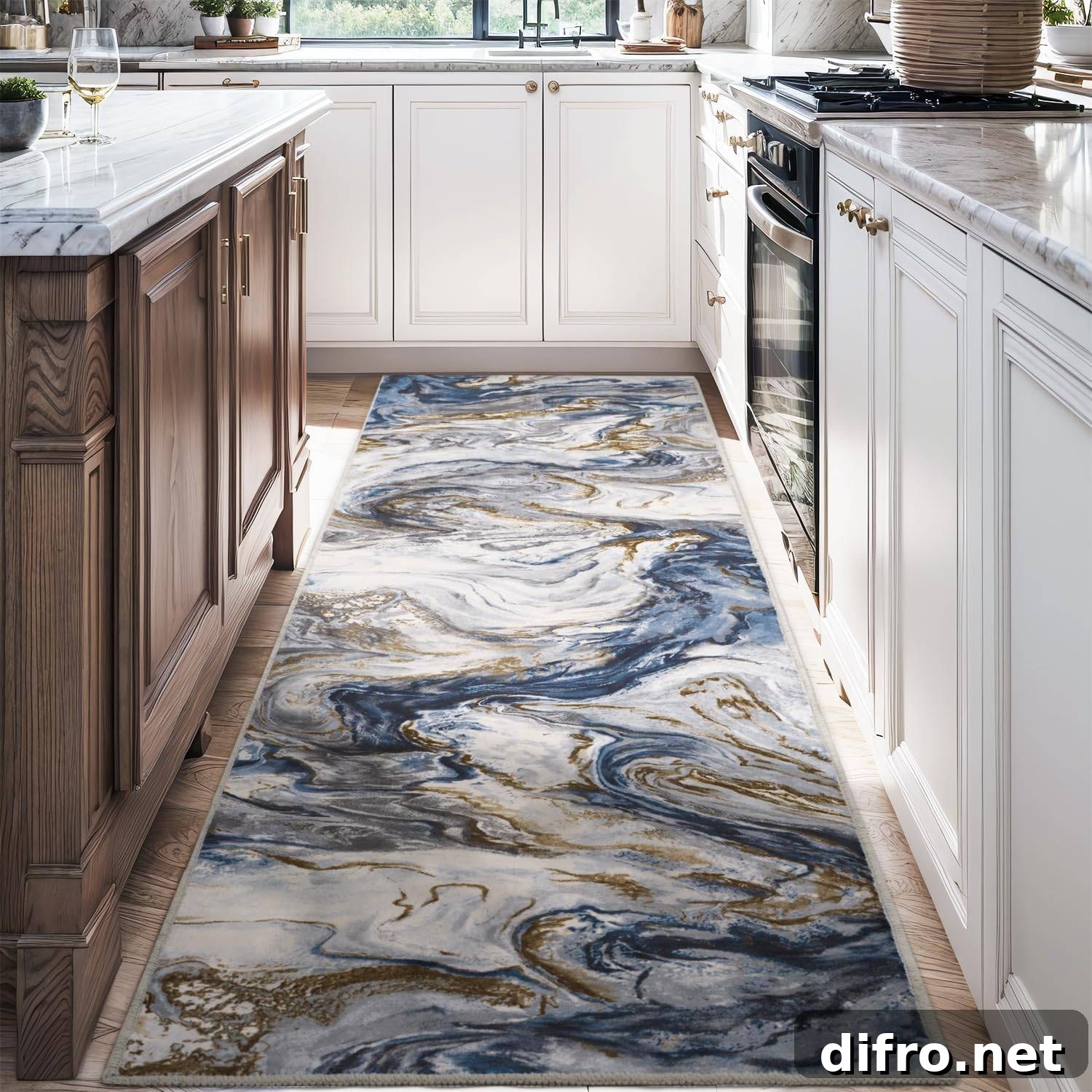 Narrow kitchen runner rug