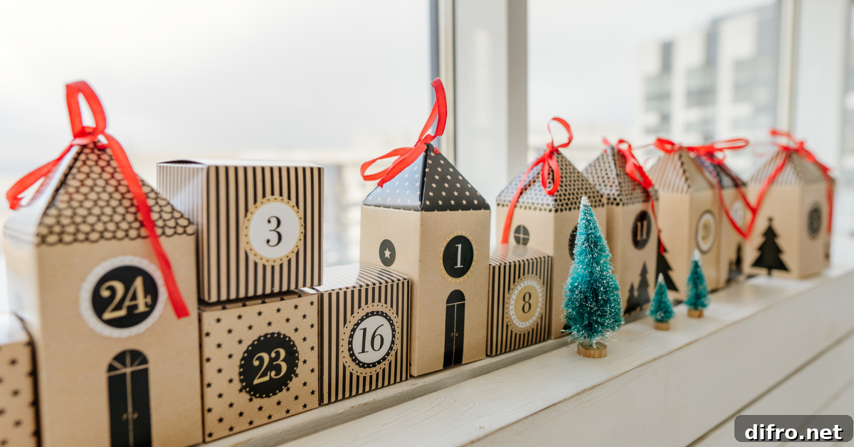 DIY paper box advent calender.