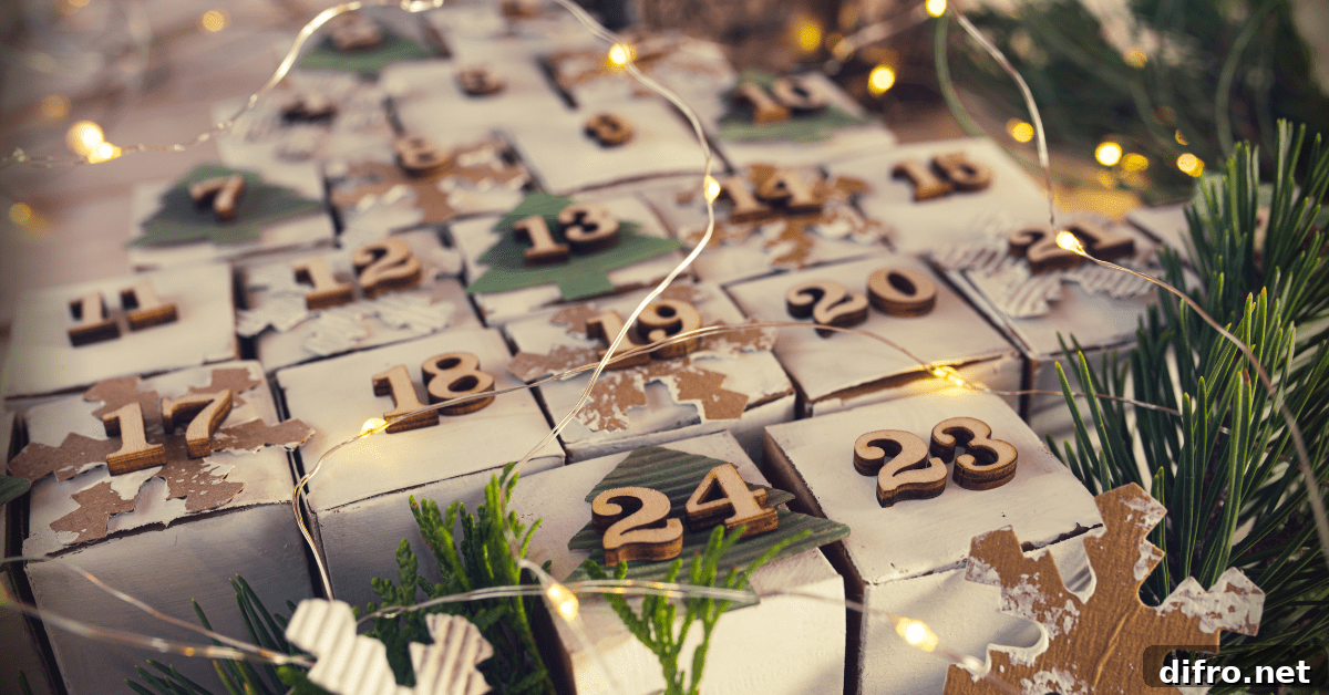 DIY paper box advent calender.