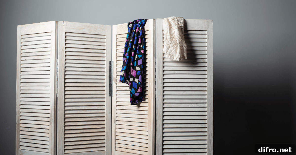 Screen for a closet door.