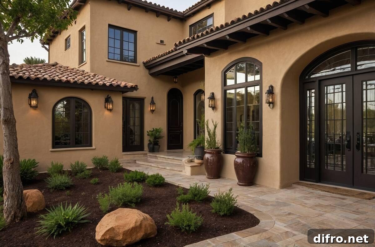 Brown exterior of a home.