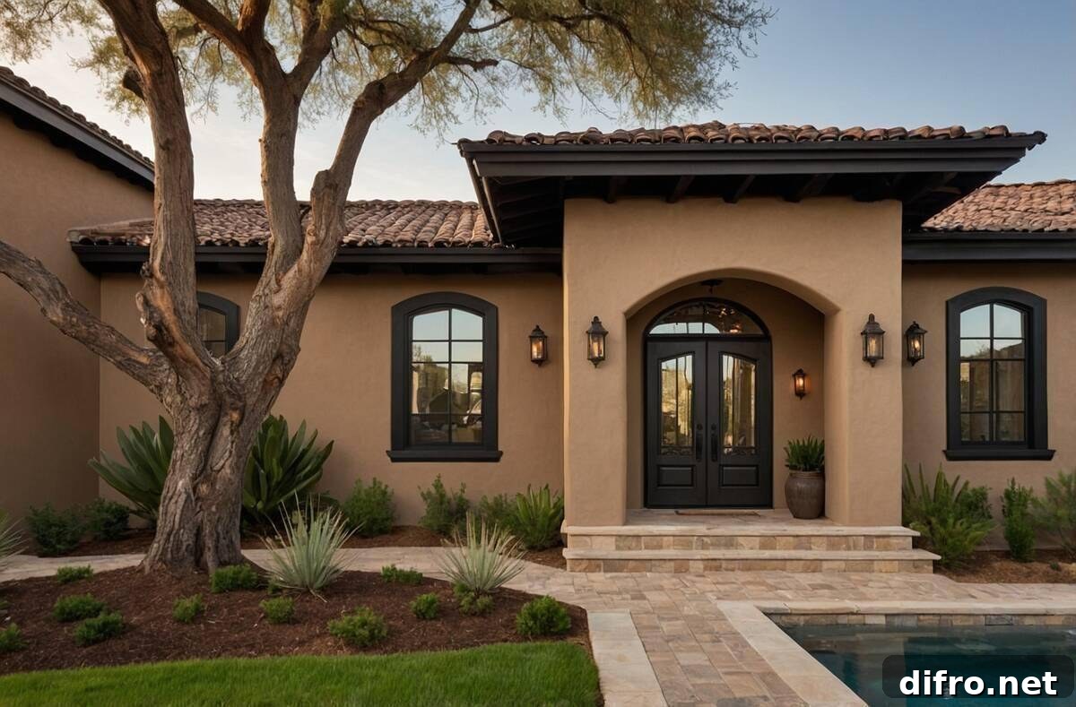 Brown exterior of a home.