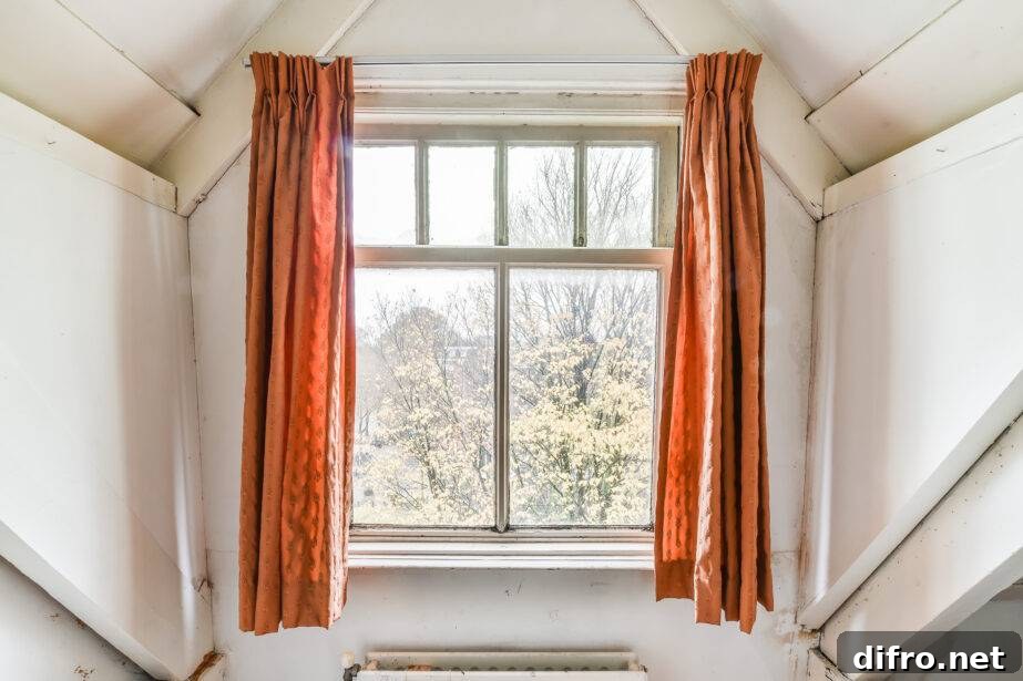 Beautiful window design in a modern house
