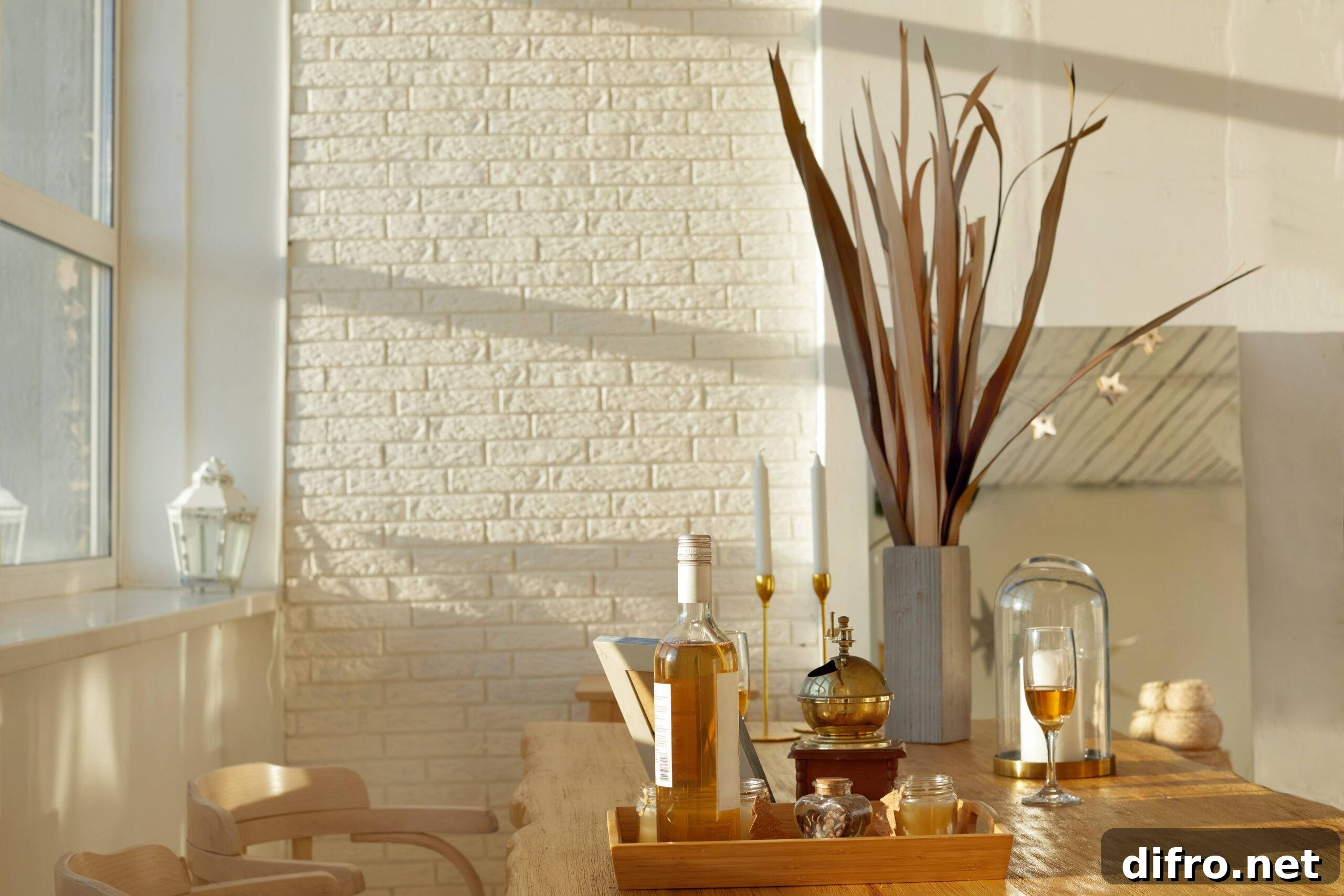Why Neutral Paint Colors Make Homes Sell Faster 3 Table with wine and snacks located near chairs in cozy elegant dining room at home