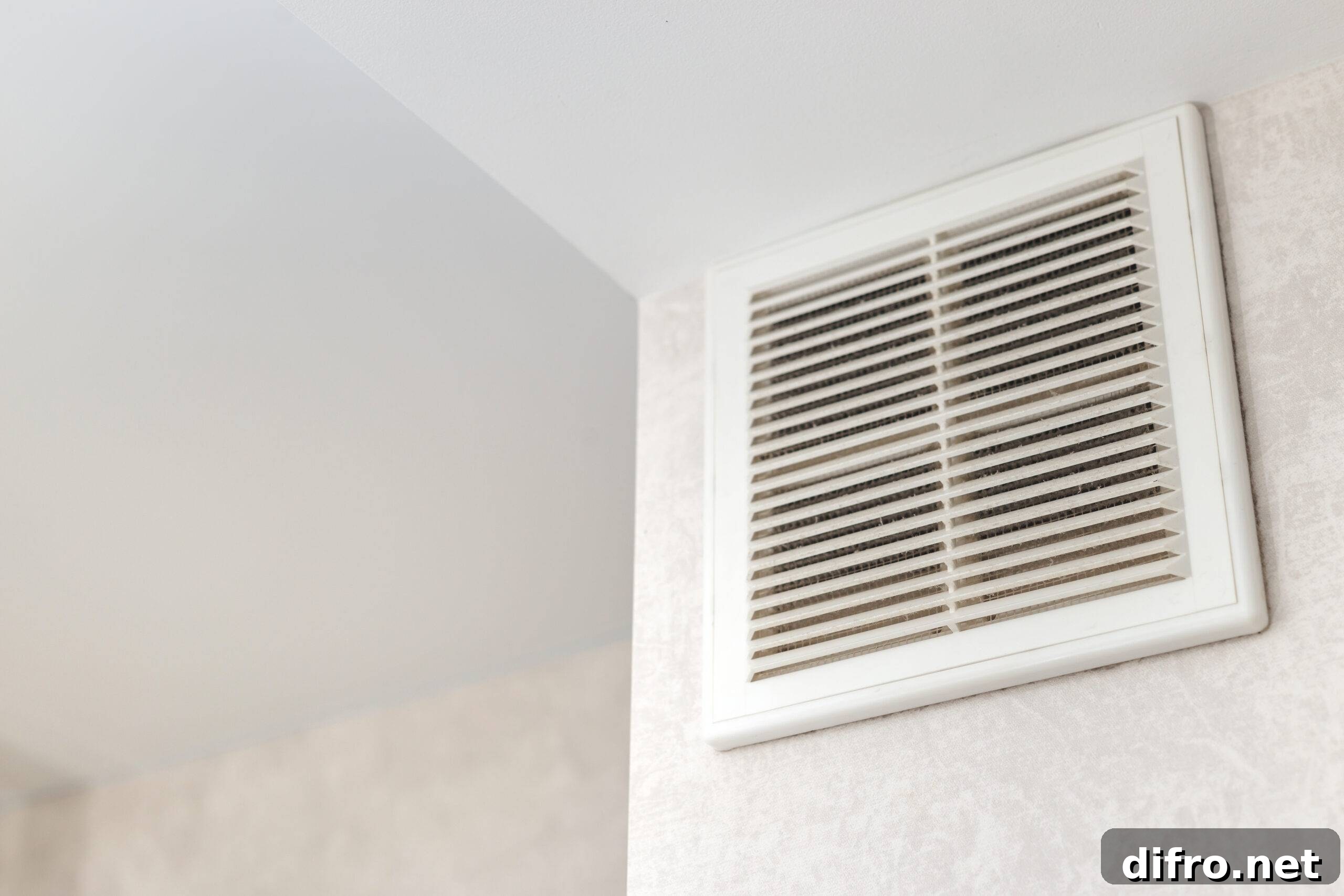 Dirty ventilation grille in the kitchen on the wall. Communication in the kitchen. Grease and dirt on the ventilation.