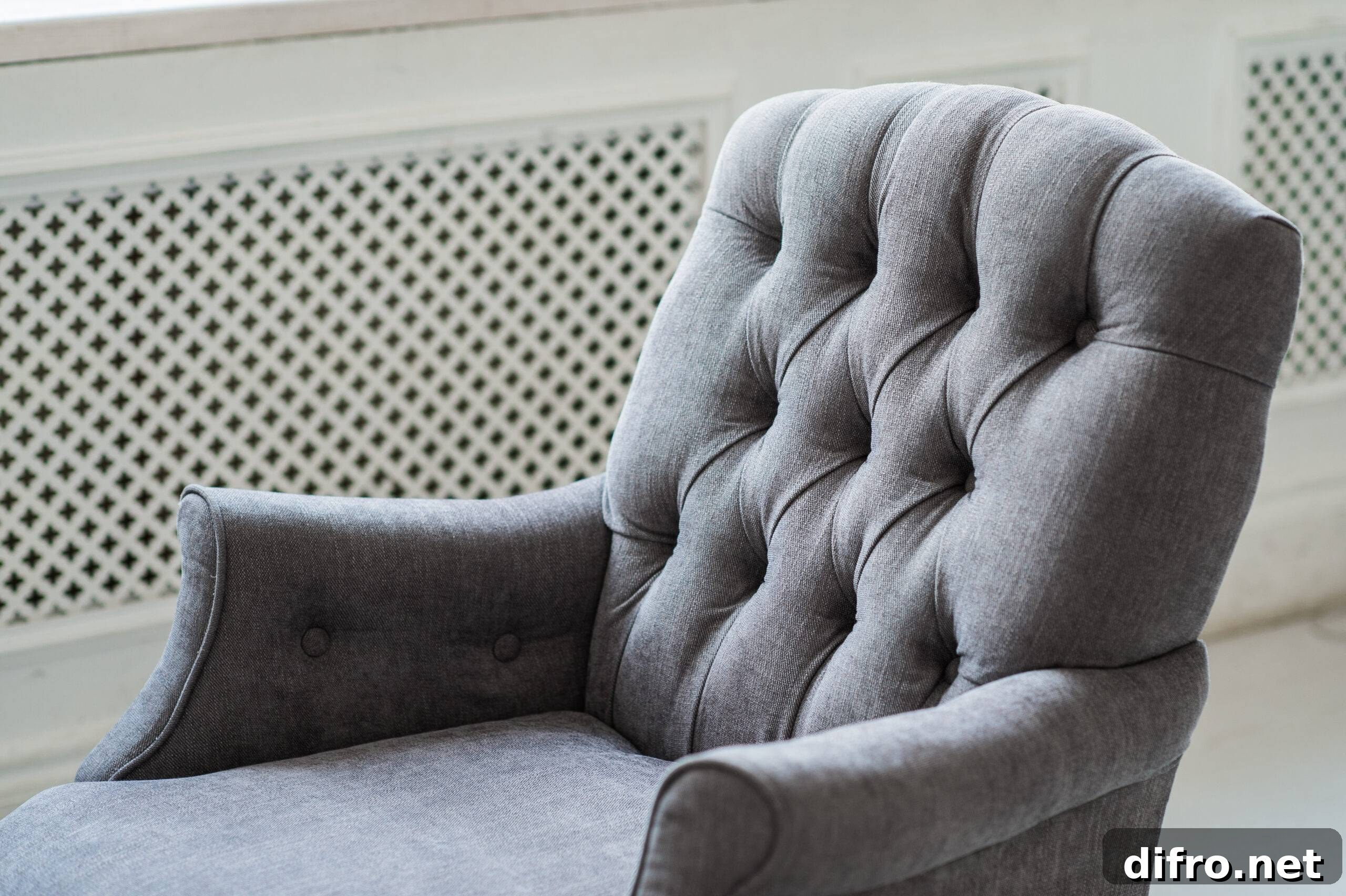 Photo texture of the sofa upholstery close-up