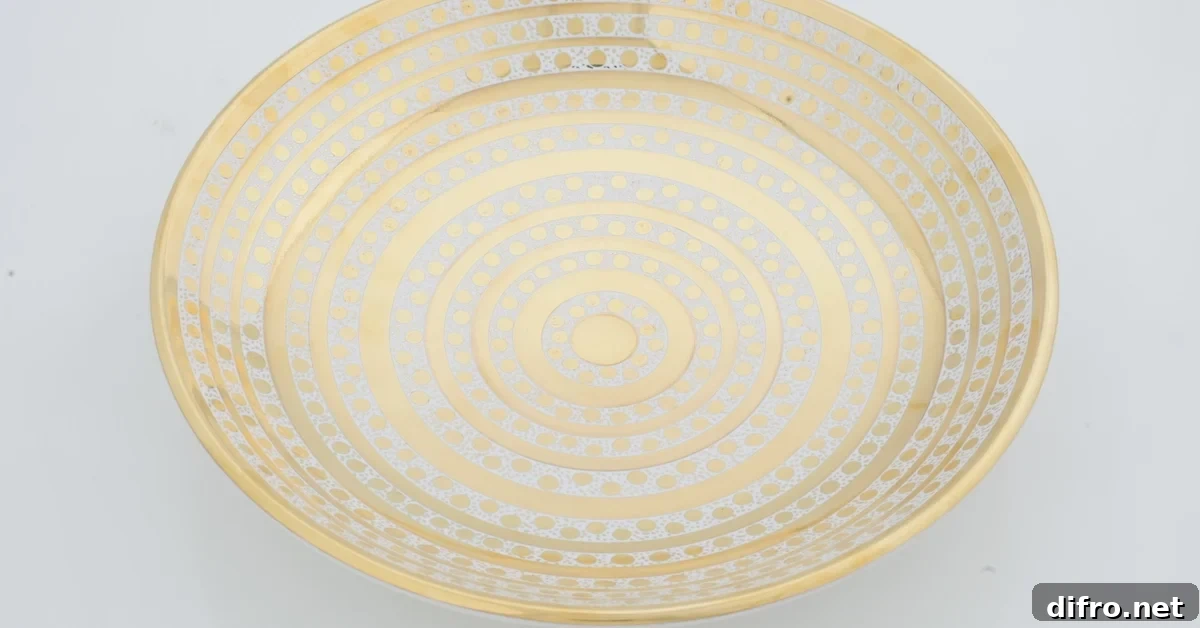 MIDAS TOUCH: Patterned to please, this Waylande Gregory dish is a work of art that will look fabulous as part of a centerpiece or holding something delicious.