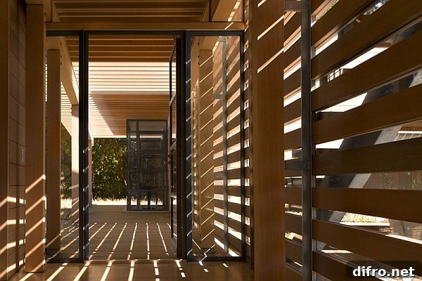 Wooden shades and detailing