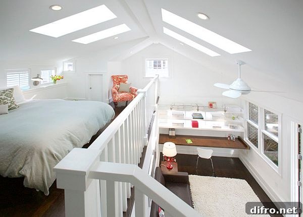 White decorated guest room