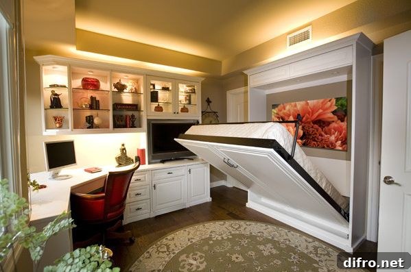 guest room with pull out bed