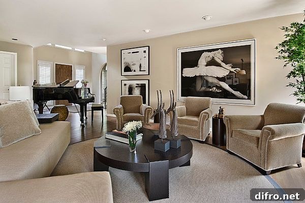 Hollywood style living room